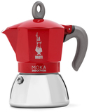 Bialetti Moka Induktion - Rood/Roestvrijstaal - 6 kops