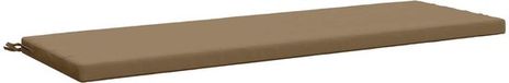 vidaXL Bankkussen SOEST 100% Polyester Taupe 140 x 50 x 5 cm