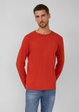 s.Oliver T-shirt à manches longues pour homme, rouge coquelicot, XXL