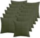 vidaXL Kussensloop 12 stuks ALMELO Groen 45 x 45 cm corduroy