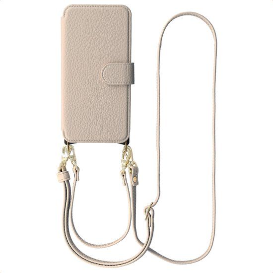 Selencia Bookcase met MagSafe en Koord voor Samsung Galaxy S26 Ultra - Beige