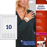 Avery Bedrukbare polsbandjes voor de (kleuren-) laserprinter, wit, pak van 100 stuks
