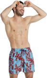 Arena Zwemshort Allover Rood Multi Printopdruk XXL