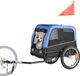 Latios Chariot de vélo pour chien - Chariot de vélo pour chiens petits/moyens - Charge max. 30 kg - Noir/Bleu