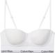 Calvin Klein Balconette BH met beugel en voorgevormde cup - Medium ondersteuning - Katoen/Polyester - Wit - Maat 32B