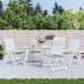VidaXL Stoelkussens 4 st oxford stof groen en wit 50 x 50 x 3 cm