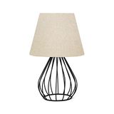 LÁMPARA DE Noche 36 CM Beige, TIPO E27 MAX 60 W