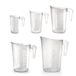 Lacor - Set met 5 maatbekers, polypropyleen, BPA-vrij, 0,5-1-2-3-5 l