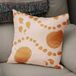 Bonamaison Decoratieve kussenhoes oranje en gebroken wit, werpkussenhoezen, decoratieve kussenslopen voor woonkamer, bank, slaapkamer, maat: 43x43 cm - ontworpen en vervaardigd in Turkije