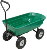 FLO Tuin Transportwagen - 200kg - 75L Capaciteit - Pompbare Wielen