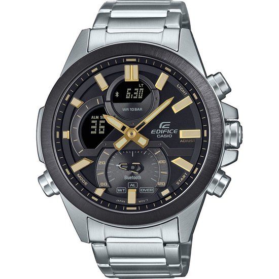 Casio Edifice ECB-30DB-1A9EF Horloge - Staal - Zilverkleurig - Ø 46 mm