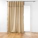 HomeMaison Vitrage met verborgen lussen Beige Textiel Effen 140 cm 240 cm