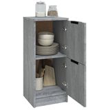 vidaXL Dressoir 30x30x70 cm Bewerkt Hout Grijs Sonoma Eikenkleur