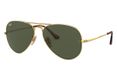 Ray-Ban RB3689 Piloot Zonnebril Goud Metaal Groen Unisex Volwassene