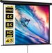 HOMCOM écran de projection - plastique - 181x8x138cm - noir