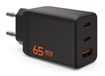 Urban Armor Gear Chargeur GaN 65W avec 2x USB-C et 1x USB-A, Orange/Noir