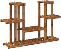 vidaXL Plantenstandaard Naturel 123 x 25 x 78,5 cm Massief Acacia Hout