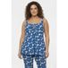 YOEK top fleuri bleu
