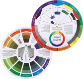 Ronte - Roue de mélange rotative pour vernis à ongles, maquillage, école, bureau et art - Roue chromatique avec manuel