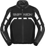 Spidi Rapid, veste textile/cuir H2Out, couleur : Noir/Gris Foncé, taille : XL