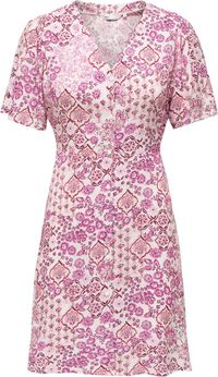 ONLY ONLEVIDA S/S SHORT DRESS WVN NOOS Dames Jurk M Marshmallow