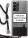 Case Company Hoesje met koord geschikt voor Samsung Galaxy A23 - I'm dope - Zwart Koord - Back Cover