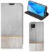 B2Ctelecom Huawei P40 Lite Book Wallet Case Wood Concrete