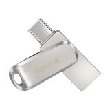 SanDisk Ultra Dual Drive Luxe USB-C - 128GB - USB 3.2 Gen 1 - Stainless Steel
