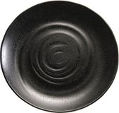 APS Melamine bord Zen - Zwart - ø28 cm - Set van 4 stuks