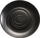 APS Melamine bord Zen - Zwart - ø28 cm - Set van 4 stuks