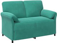 vidaXL - 2-Zits - Sofa - Turquoise - 138 x 83 x 95 cm - Fluweel