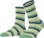 FALKE Dopamine Stripe gedessineerd lyocell sokken dames groen - maat 35-38