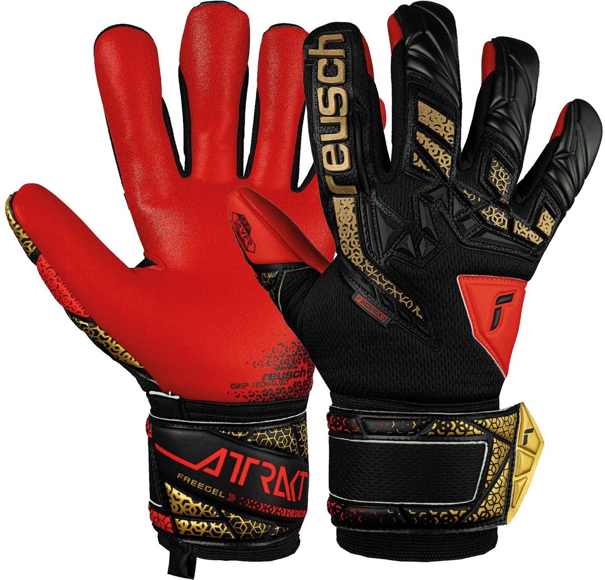 Reusch Attrakt Freegel Silver Junior Keepershandschoenen