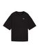 PUMA Wardrobe Essentials oversized T-shirt voor Dames, Zwart, Maat XL