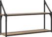 vidaXL Wandplank - Muurmontage - Artisanaal - eiken - 80 x 21 x 51 cm