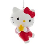Kurt S. Adler Hello Kitty Star Christmas Ball 8.9cm Plastic Multi 1 Piece
