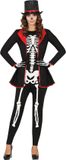 Fiestas Guirca Elegant Skeleton Kostuum Dames S