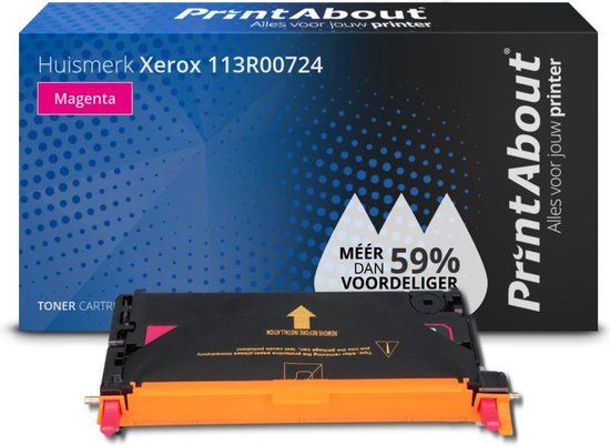 PrintAbout Huismerk Xerox 113R00724 Toner Magenta