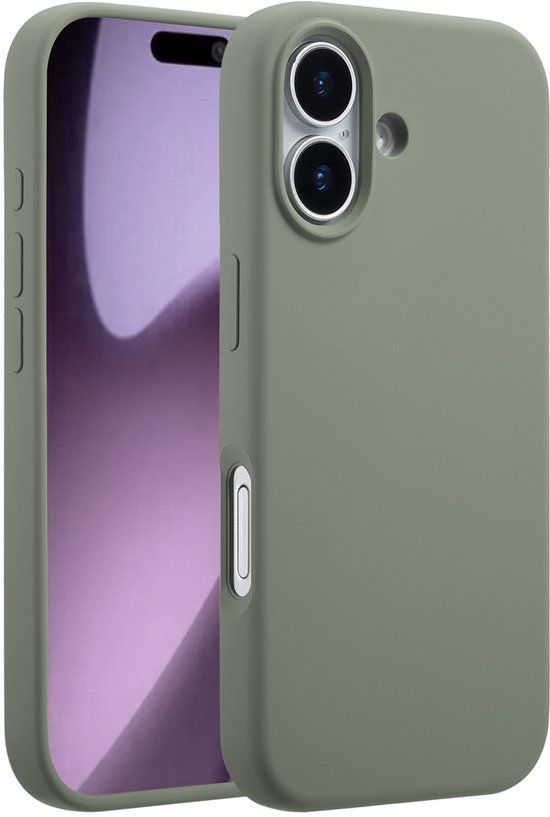 Accezz Liquid Silicone Backcover met MagSafe voor de Apple iPhone 17 - Cooper Green