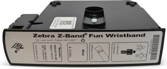 Zebra 10012713-3K Z-Band Fun polsbandjes - blauw