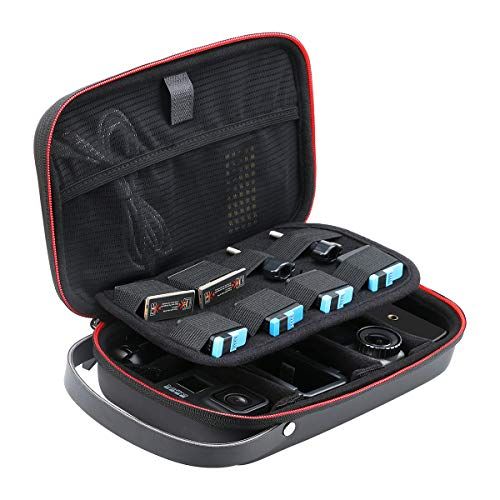AFAITH Draagtas voor GoPro, Draagbare Waterdichte Travel Case Verstelbare Ruimte Opbergtas voor GoPro Hero 9 8 7 6 5 Xiaomi Yi DJI Osmo Action Accessoires