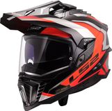 LS2 MX701 Explorer C Frontier II Oranje 06 Adventure Motorhelm - Maat S - Helm