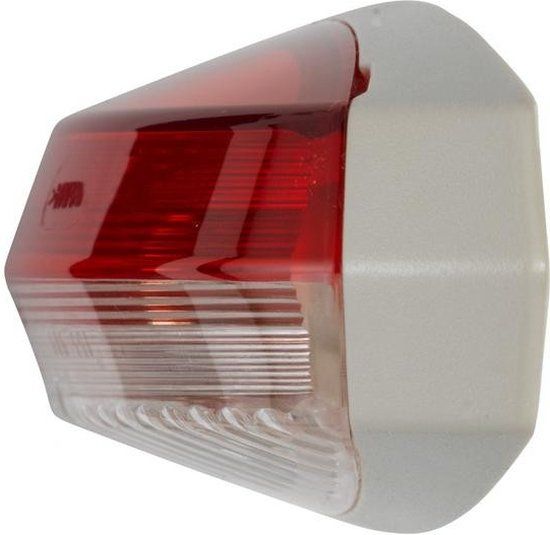 HELLA Reimo Markeringslicht - Halogeen - 12V - Opbouw - ECE - Transparant/rood