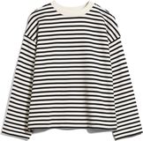 ARMEDANGELS Frankaa Stripe Dames Trui - Zwart Wit - Maat XL