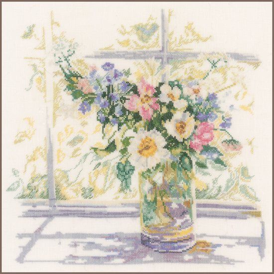 Lanarte borduurpakket PN0168743 bloemen in zonlicht