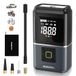 WORKPRO Pompe à air électrique 150 PSI (10,3 bar), Compresseur d’air sur batterie 7,2 V 2500 mAh, Pompe à pneus portable sans fil avec écran numérique et éclairage d’urgence pour voiture, vélo, moto, ballons