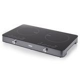 Princess 303011 - Inductie Kookplaat - 2 Zones - Zwart/Zilver