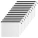 Documententas Icecat Documententas met ritssluiting, A6, 12 stuks, transparant pvc, documentenmap, opslag van kleine voorwerpen, cosmetica, reisaccessoires enz. (12 stuks, zwart)