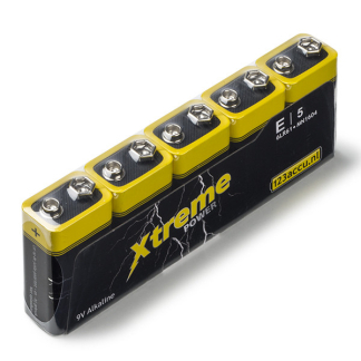 D&R 123accu Xtreme Power 9V 6LR61 E-Block batterij 5 stuks