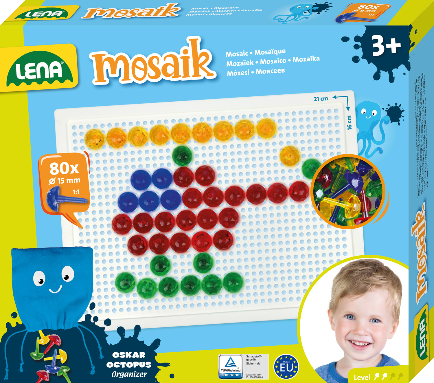 Lena Mosaik Set Transparant